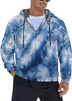 【BLR BLUER】DEEP-DYED HOODIE JACKET keep it cool BUBBL'R hoodie - blue tie-dye – drinkbubbl'rstore